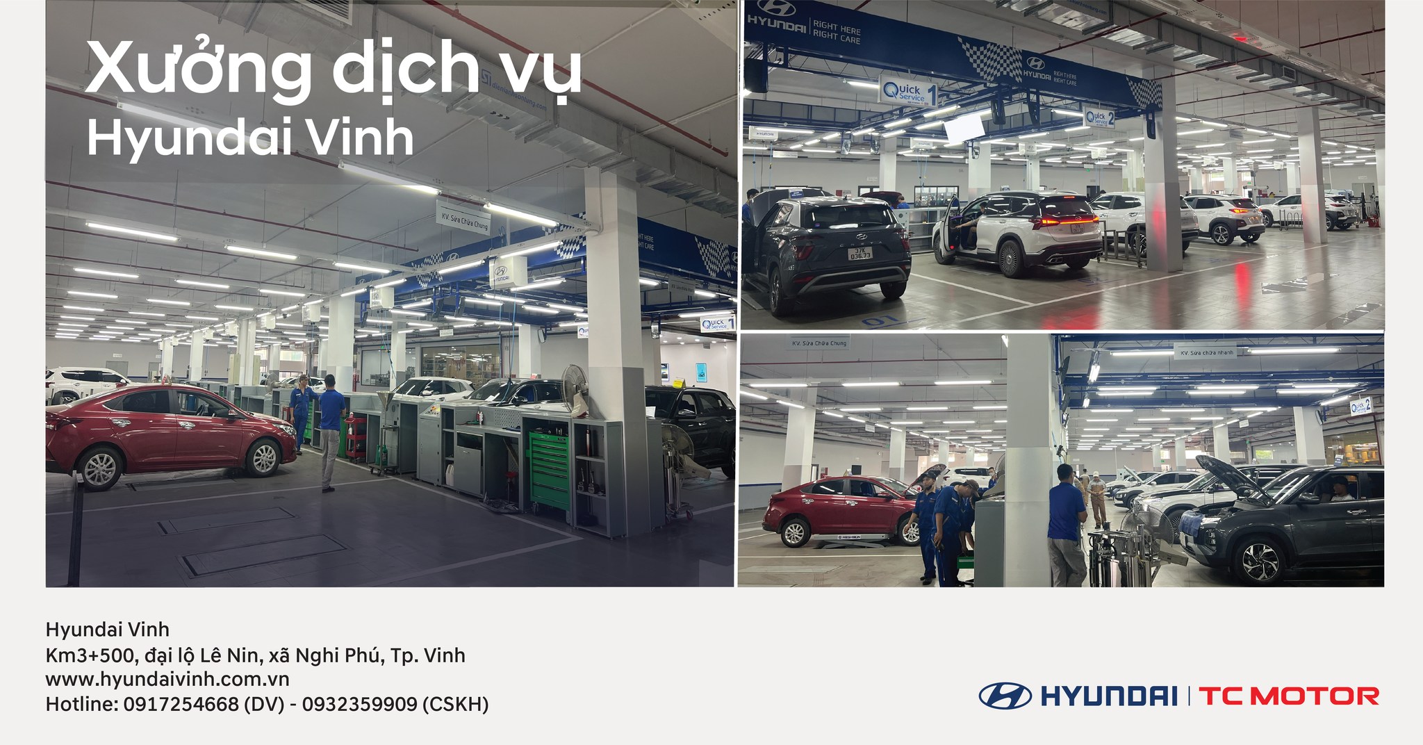 Xưởng dịch vụ mới - Hyundai Vinh